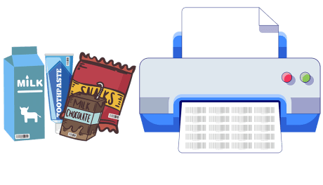 cetak kode barcode langsung dari produk print barcode