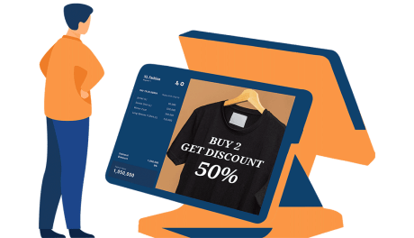 fitur tampilan layar untuk customer customer display