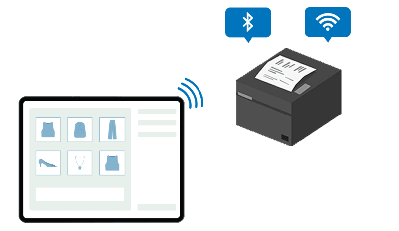 network printer mendukung printer bluetooth dan LAN